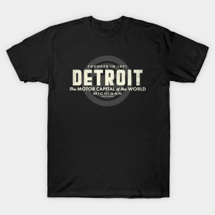 Detroit Michigan - The Motor Capital of the World T-Shirt